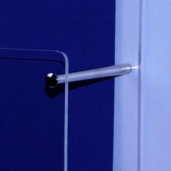 Preview: Wand-Prospekthalter DIN A6 Hochformat  Fülltiefe 58mm